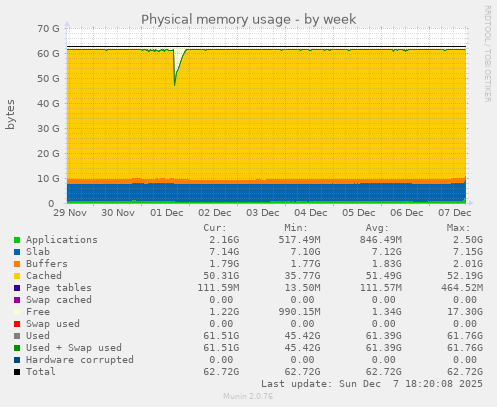 Physical memory usage