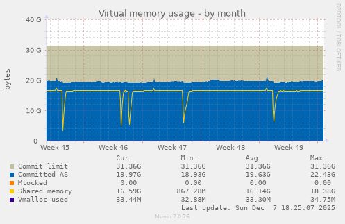 Virtual memory usage