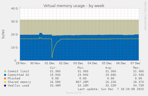 Virtual memory usage